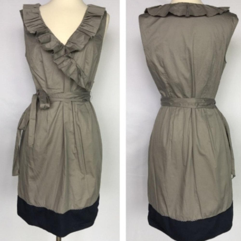 LOFT Sleeveless Gray Dress SIZE 4P